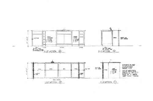 Elevation of kitchen