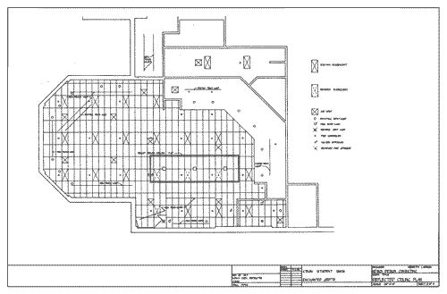 Reflected ceiling plan